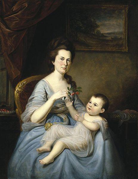 Charles Willson Peale Mrs. David Forman and Child